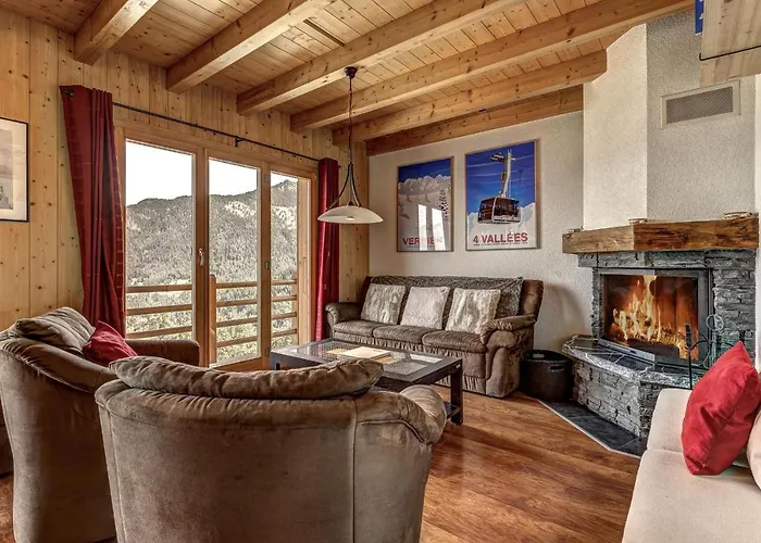 Snowfall - Jacuzzi - Views Chalet La Tzoumaz